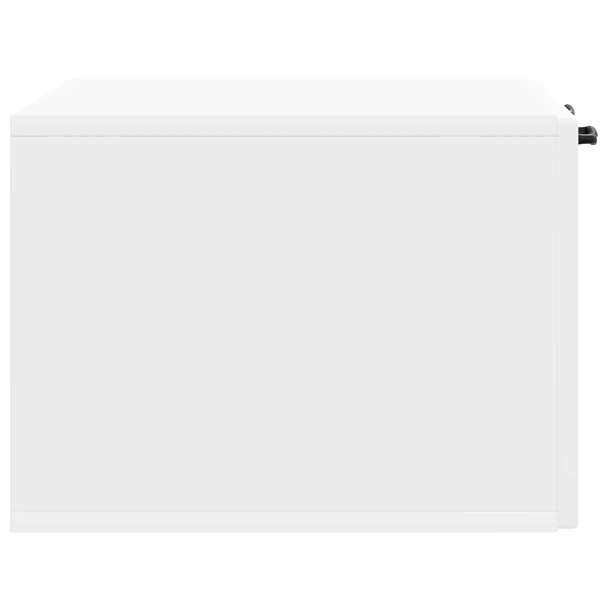Wall-Mounted TV Cabinet White Modern Living Room Storage 59.5 x 41 x 30 cm