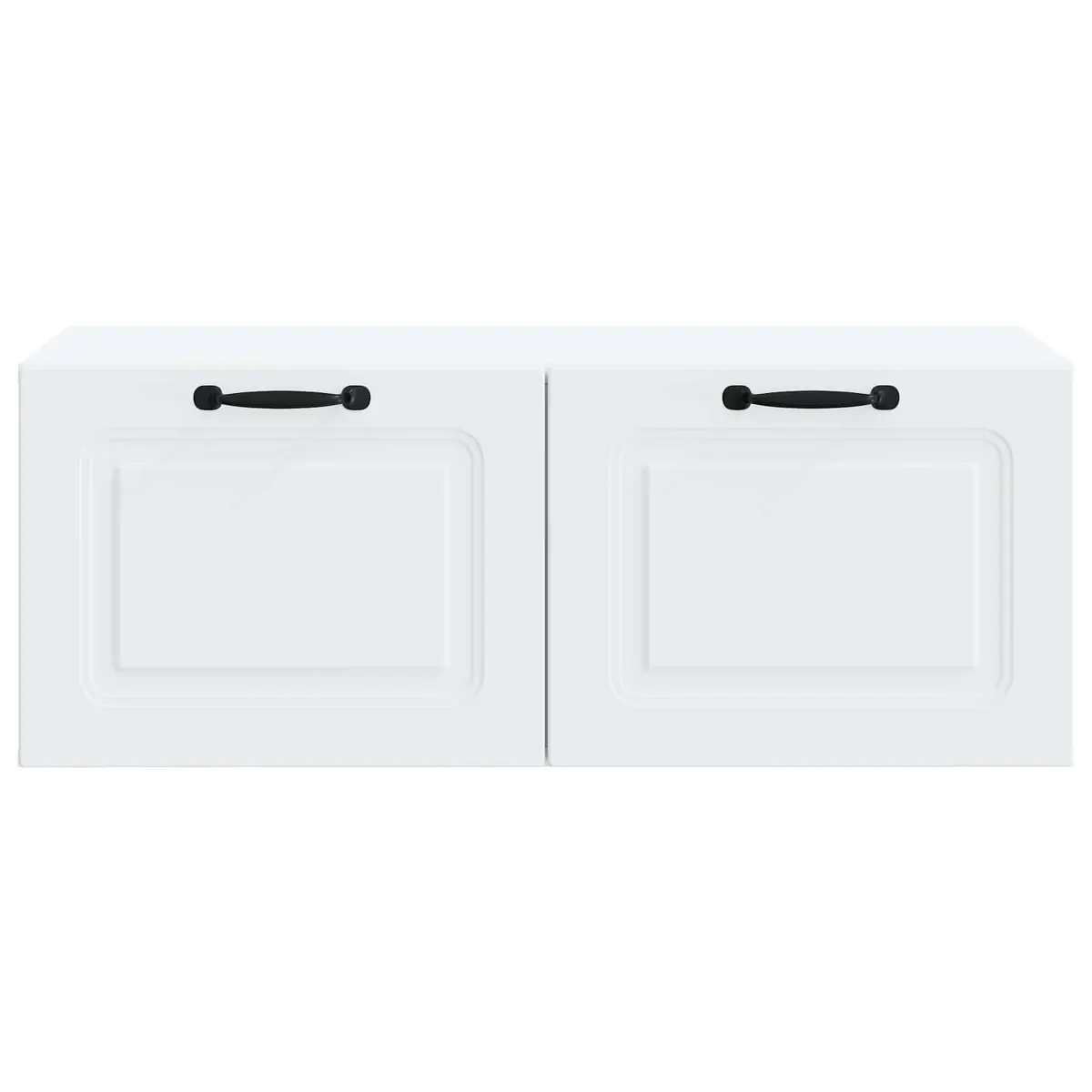 Wall-Mounted TV Cabinet Entertainment Unit Storage Shelving White 78.5 x 41 x 30 cm