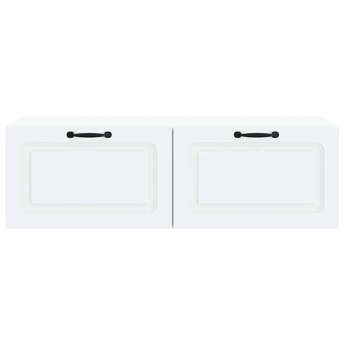 Wall-Mounted TV Cabinet Entertainment Unit Living Room White Engineered Wood 98 x 41 x 30 cm