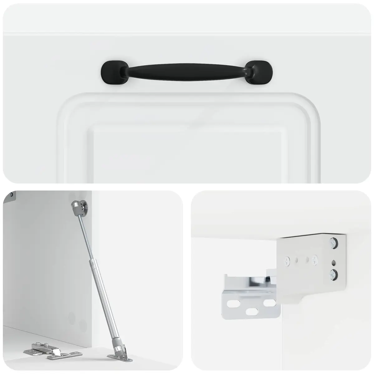 Wall-Mounted TV Cabinet for Living Room White 59.5 x 31 x 30 cm