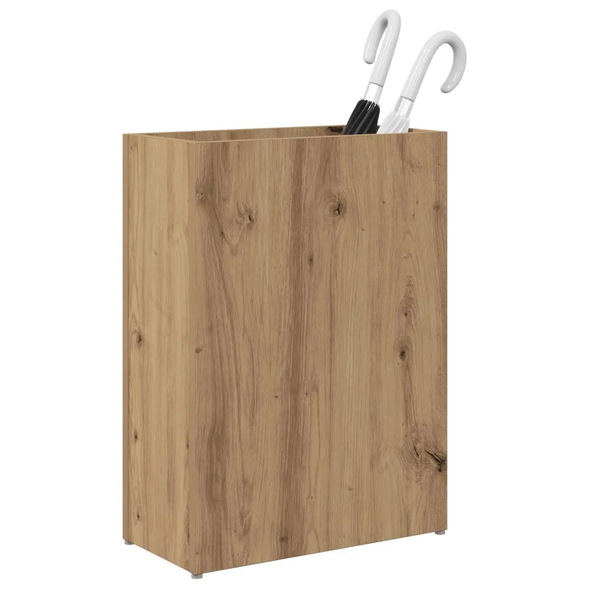 Umbrella Stand for Entryway Hallway Rectangular Brown Engineered Wood
