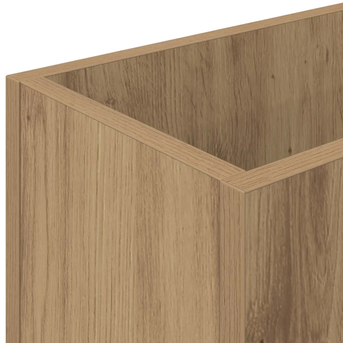 Umbrella Stand for Entryway Hallway Rectangular Brown Engineered Wood