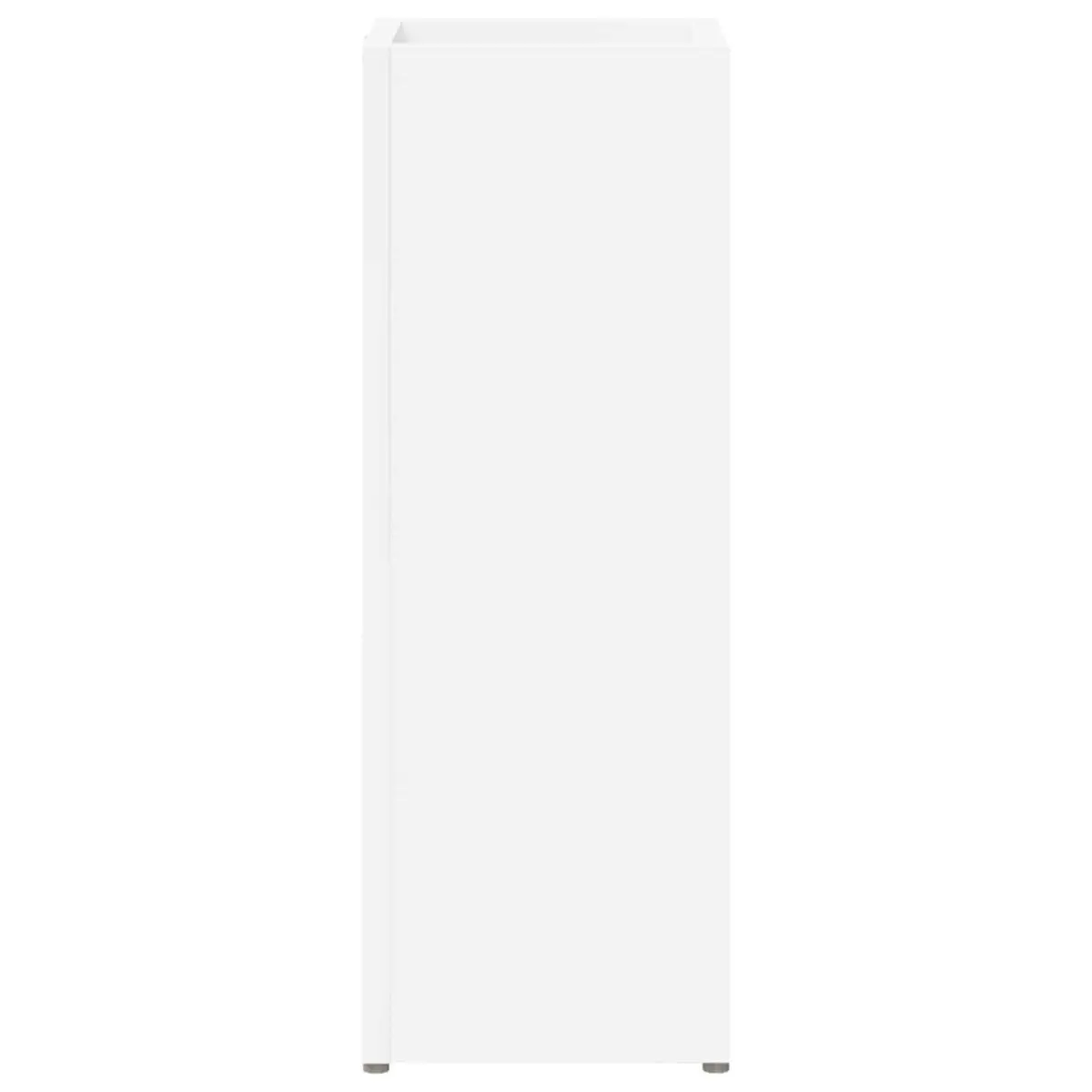 Umbrella Stand Storage Rack White Wooden Hallway Entryway Modern 20 x 20 x 55.5 cm