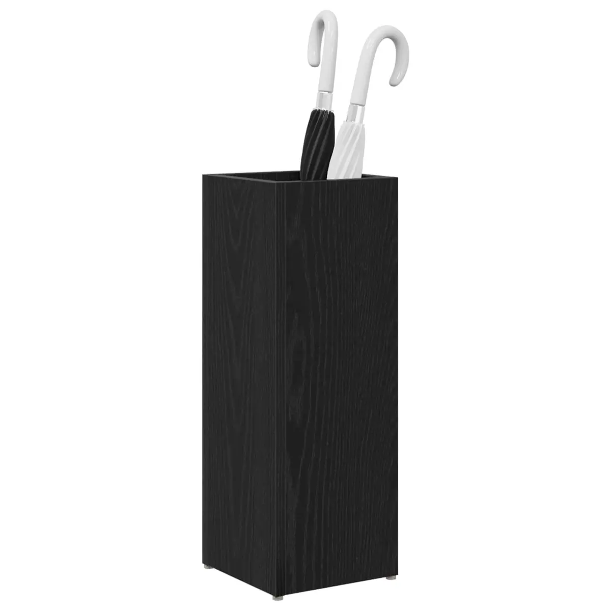 Rectangular Black Wooden Umbrella Stand