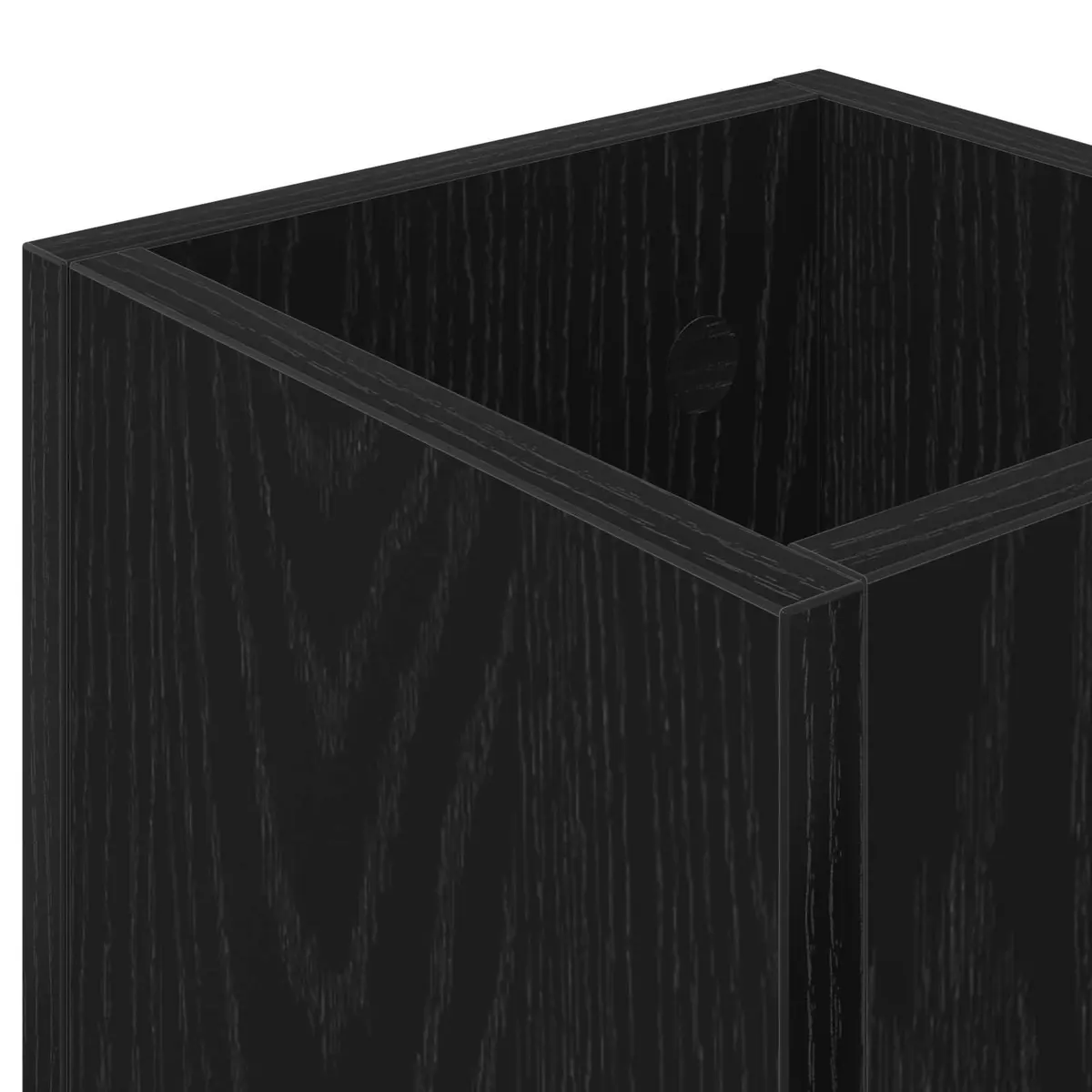 Rectangular Black Wooden Umbrella Stand
