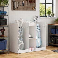 White Wooden Golf Organizer Cabinet 102 x 45 x 85.5 cm Specifications