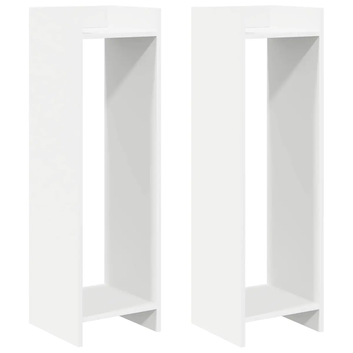 Plant Stand Indoor 30 x 30 x 100 cm Vertical Display Organizer 2 pcs White