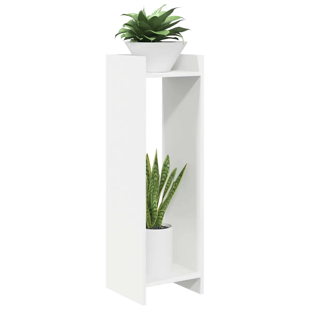 Plant Stand Indoor 30 x 30 x 100 cm Vertical Display Organizer 2 pcs White