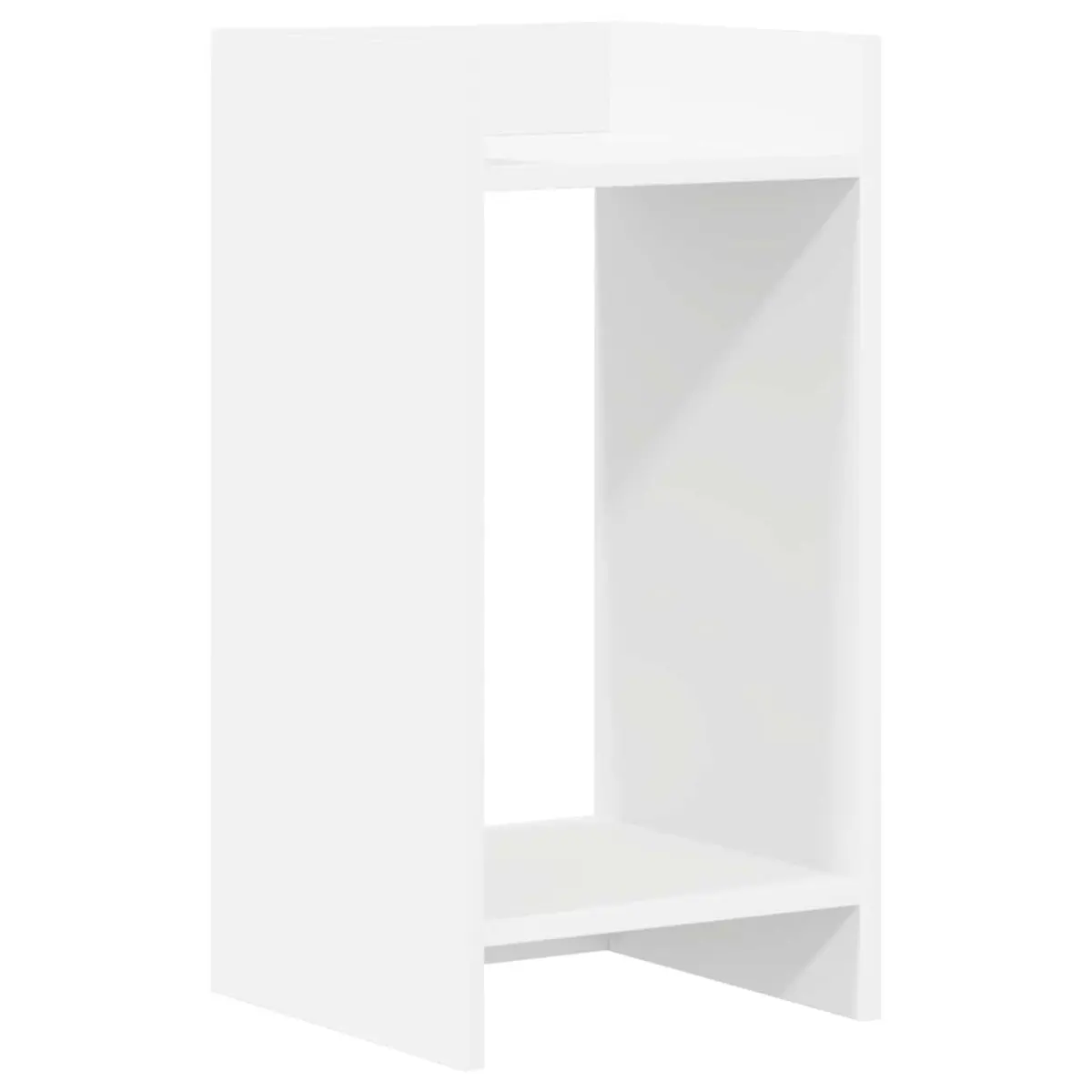 Plant Stand Indoor 30x30x60cm 2 Pcs White Engineered Wood Display Shelf