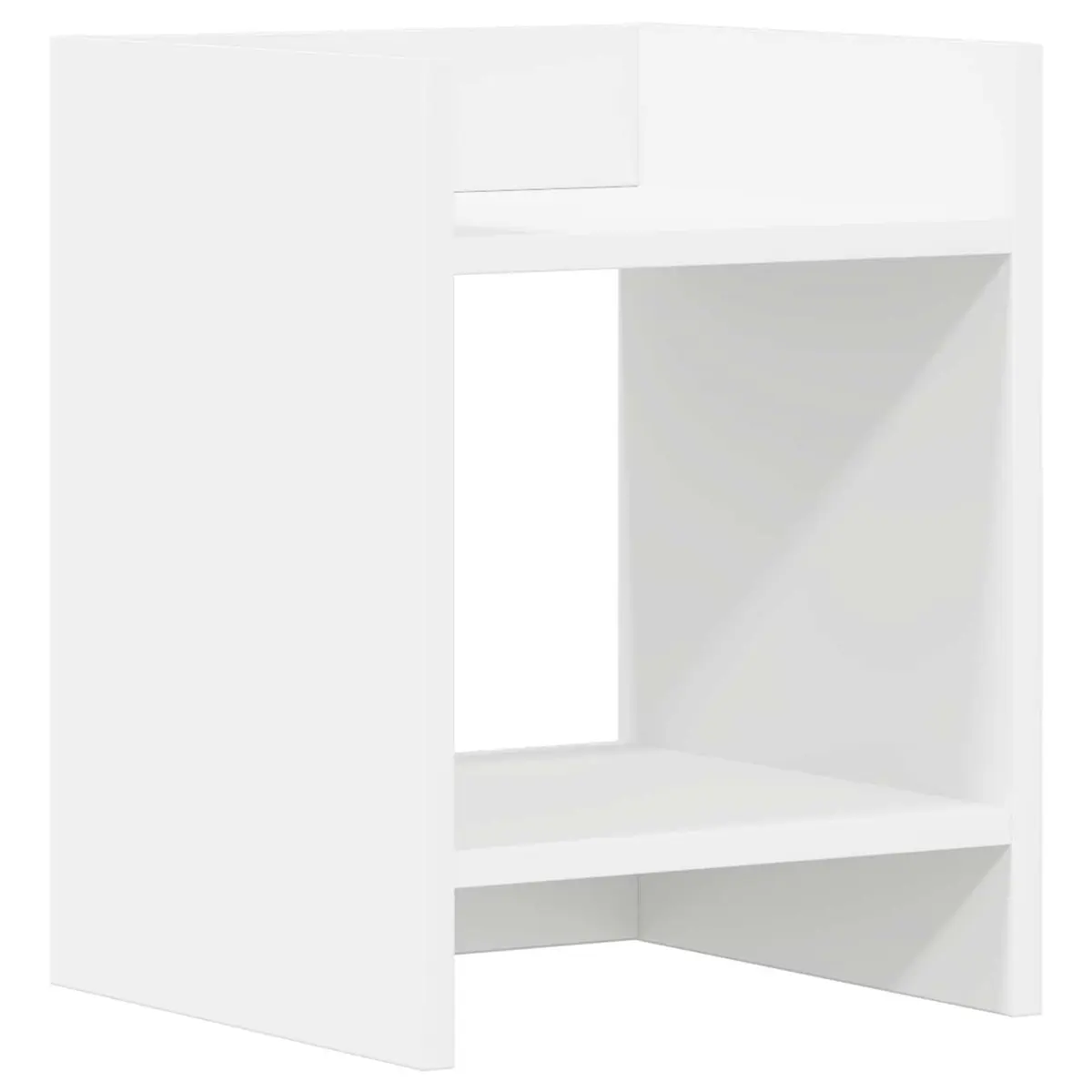 Plant Stand Indoor 30x30x40cm 2 Pieces White Modern Decor Display Shelf