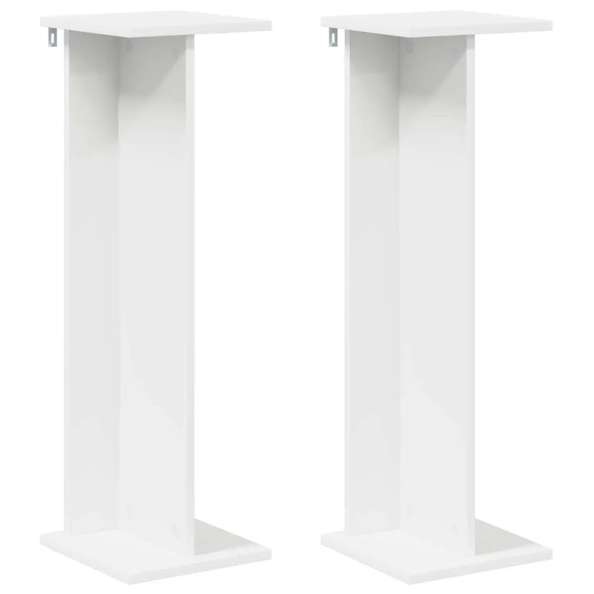 2-Piece White Plant Stand Set