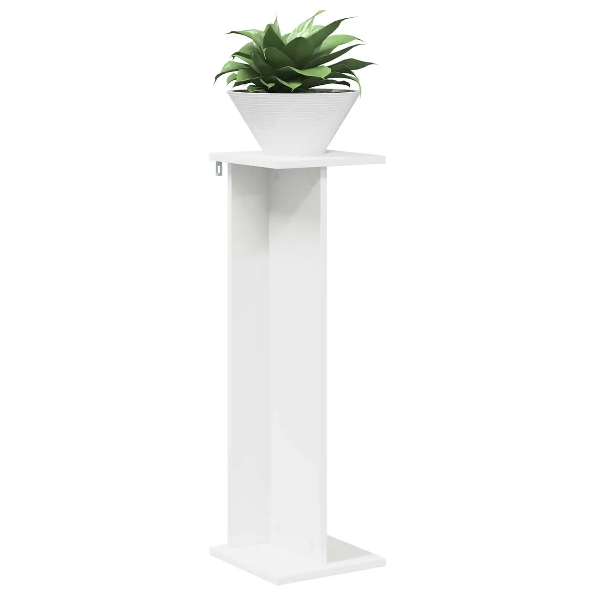 2-Piece White Plant Stand Set