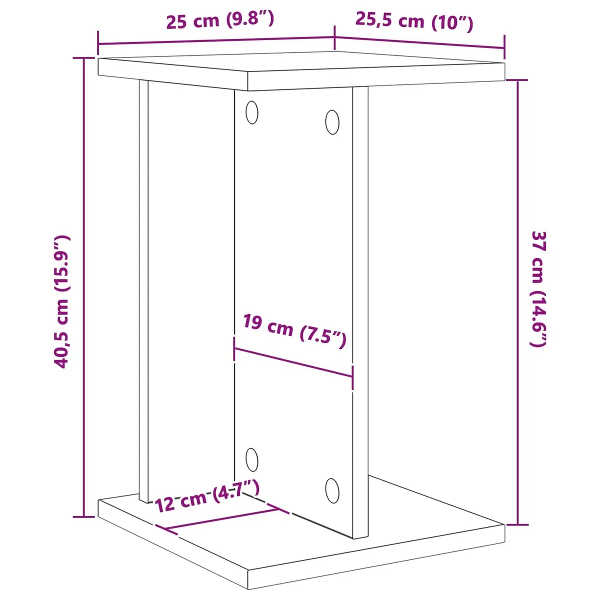 Plant Stand 2 pcs White Modern Multi-Tier Indoor Display Engineered Wood 40.5cm
