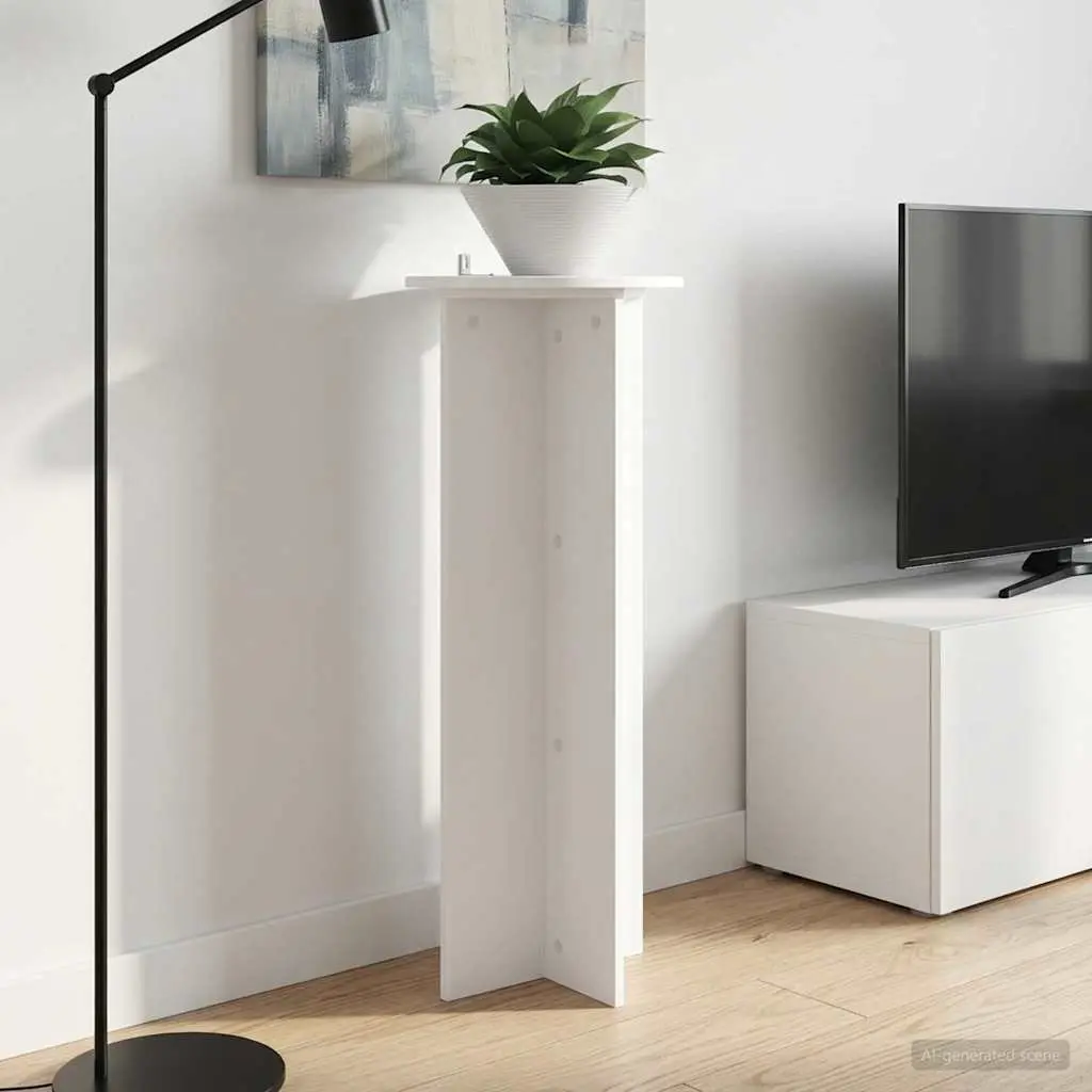 Plant Stand Indoor 2 Piece White Modern Contemporary Ø40 x 100 cm