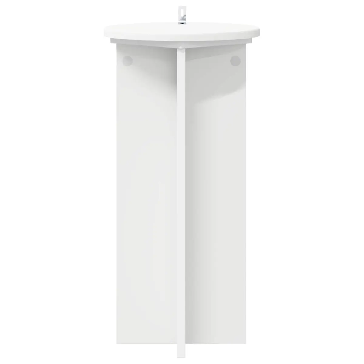 Plant Stand Indoor Use Set of 2 White Ø29.5 x 60 cm Modern Engineered Wood Display