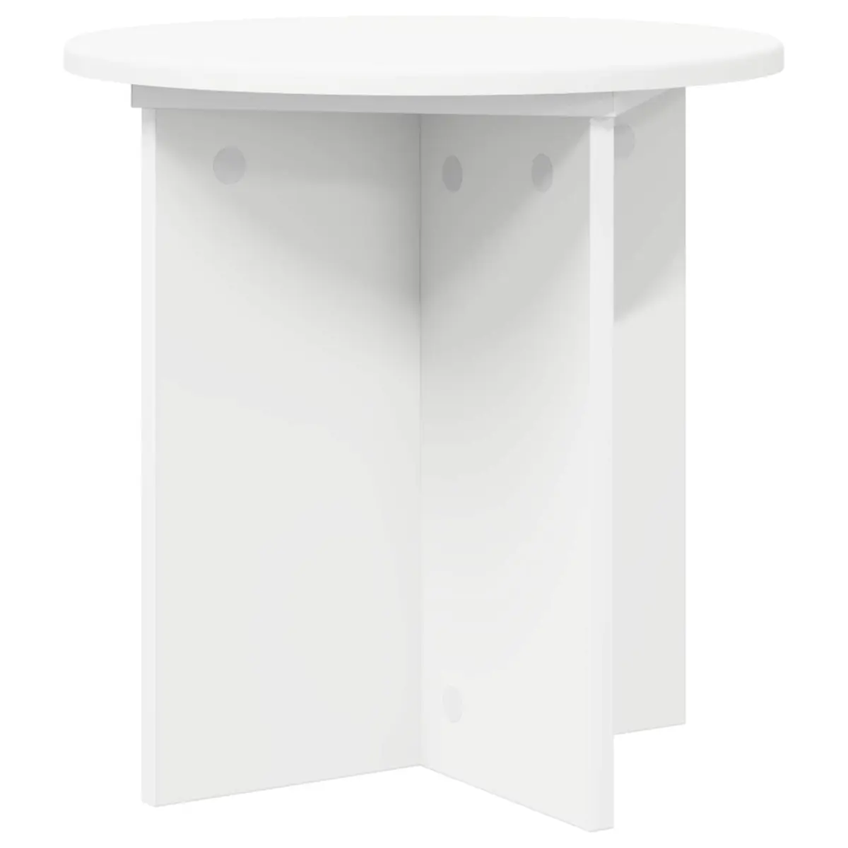 Plant Stand 2 Pieces White Ø40 x 40cm Engineered Wood