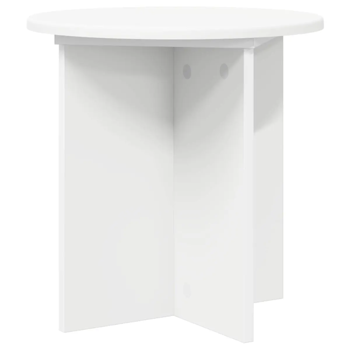 Plant Stand 2 Pieces White Ø40 x 40cm Engineered Wood