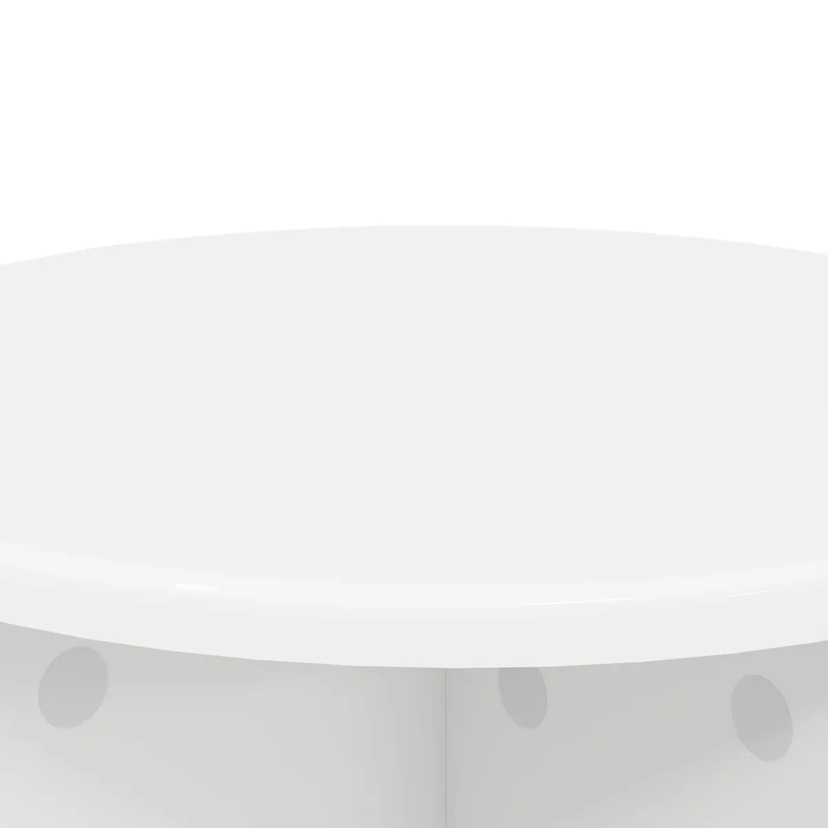 Plant Stand 2 Pieces White Ø40 x 40cm Engineered Wood