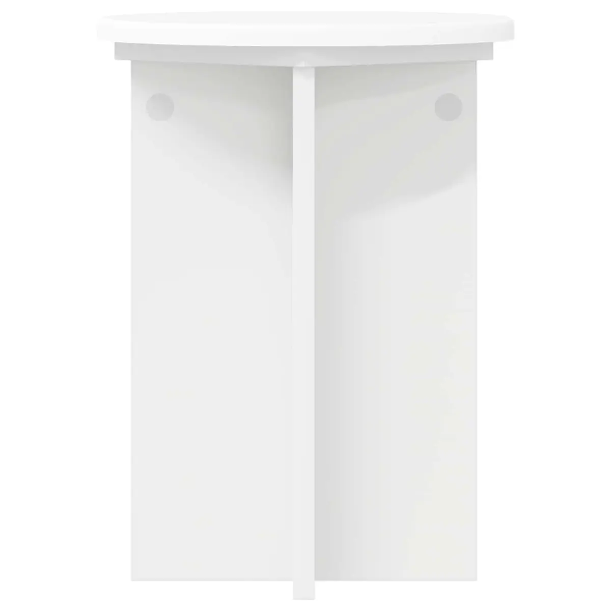 Plant Stand Indoor 29.5 x 40 cm 2 Pieces White Modern Engineered Wood