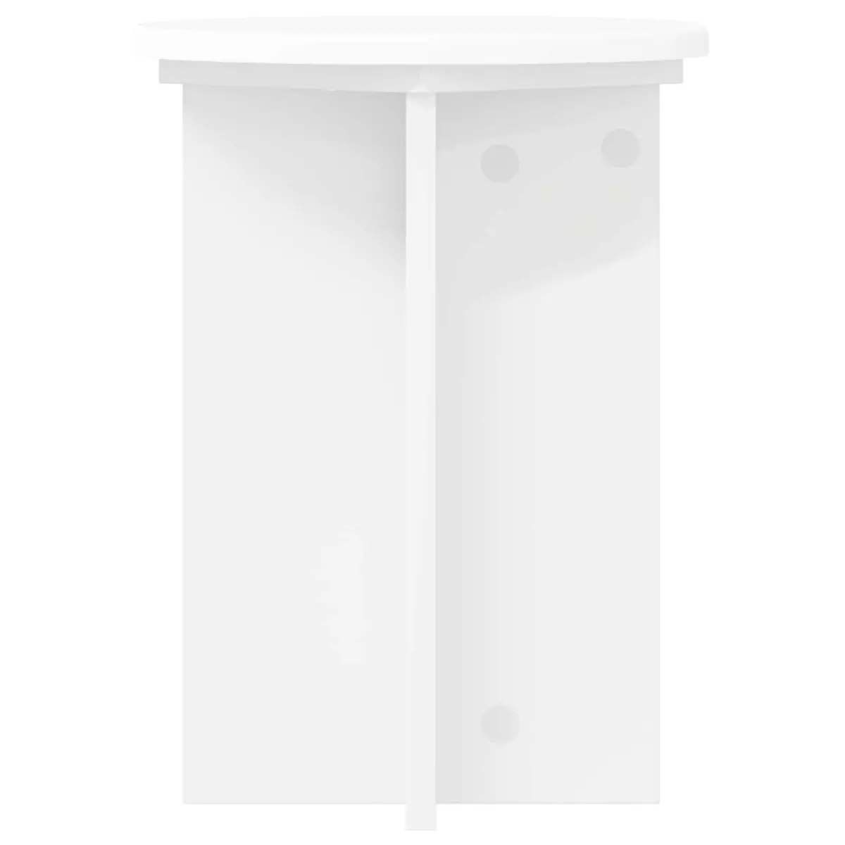 Plant Stand Indoor 29.5 x 40 cm 2 Pieces White Modern Engineered Wood