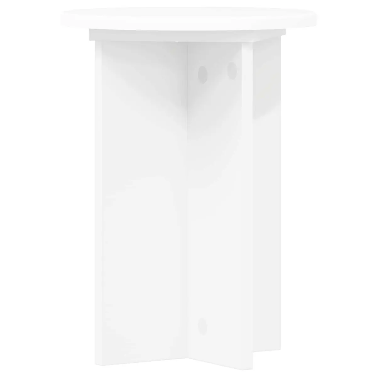 Plant Stand Indoor 29.5 x 40 cm 2 Pieces White Modern Engineered Wood
