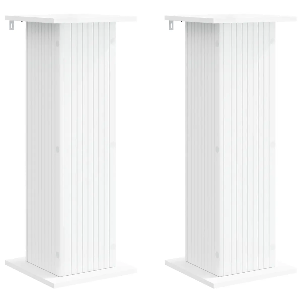 Plant Stand Indoor Display Riser 30.5 x 30 x 80.5 cm 2 Pieces White Home Garden Décor