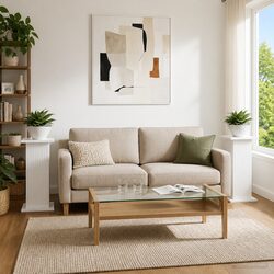 White Modern Plant Stand Set: 30.5 x 30 x 60.5 cm