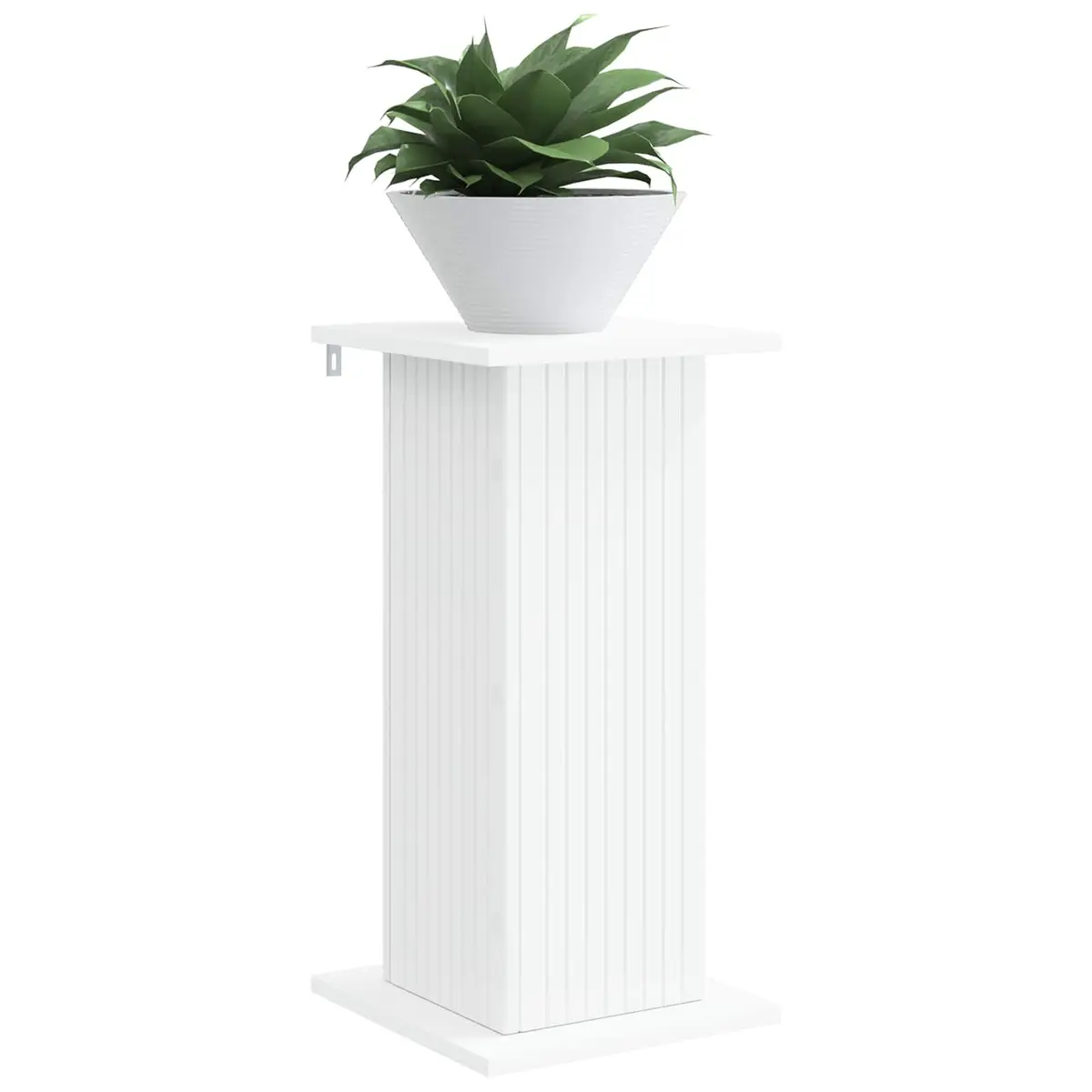 Plant Stand Indoor 2 Pieces White Modern Display Shelving Unit