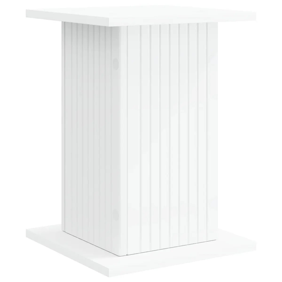 Plant Stand Indoor 2 Pieces White Modern Display Riser 30.5cm