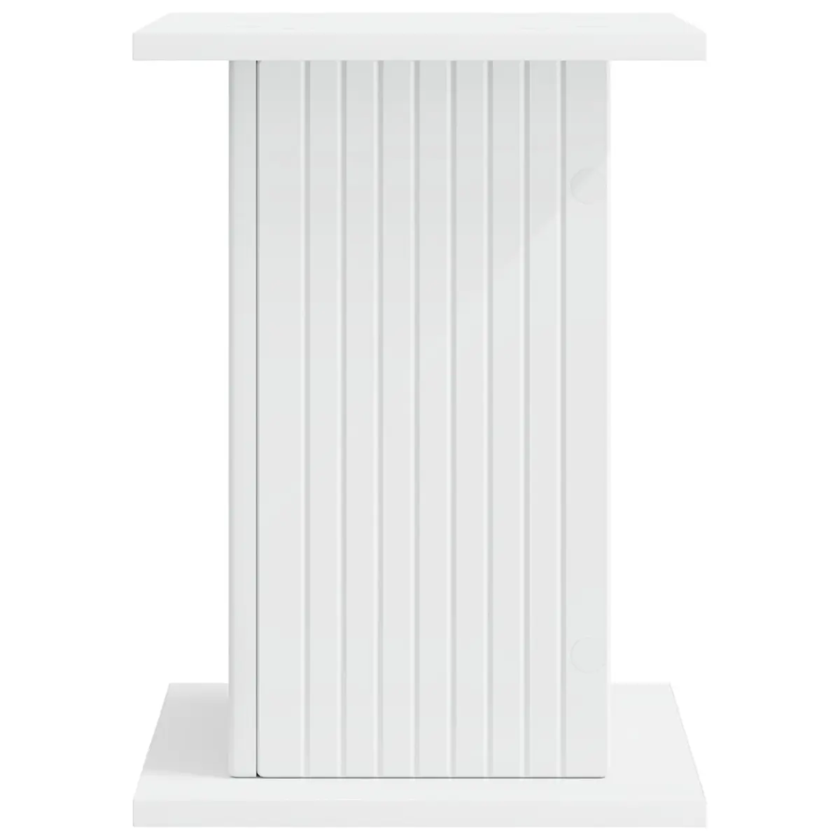 Plant Stand Indoor 2 Pieces White Modern Display Riser 30.5cm