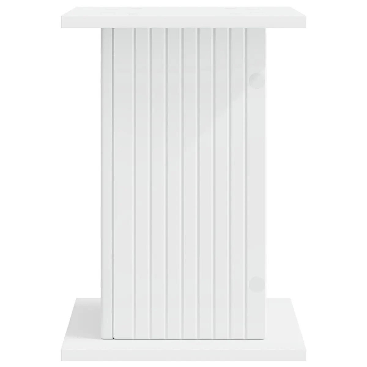 Plant Stand Indoor 2 Pieces White Modern Display Riser 30.5cm