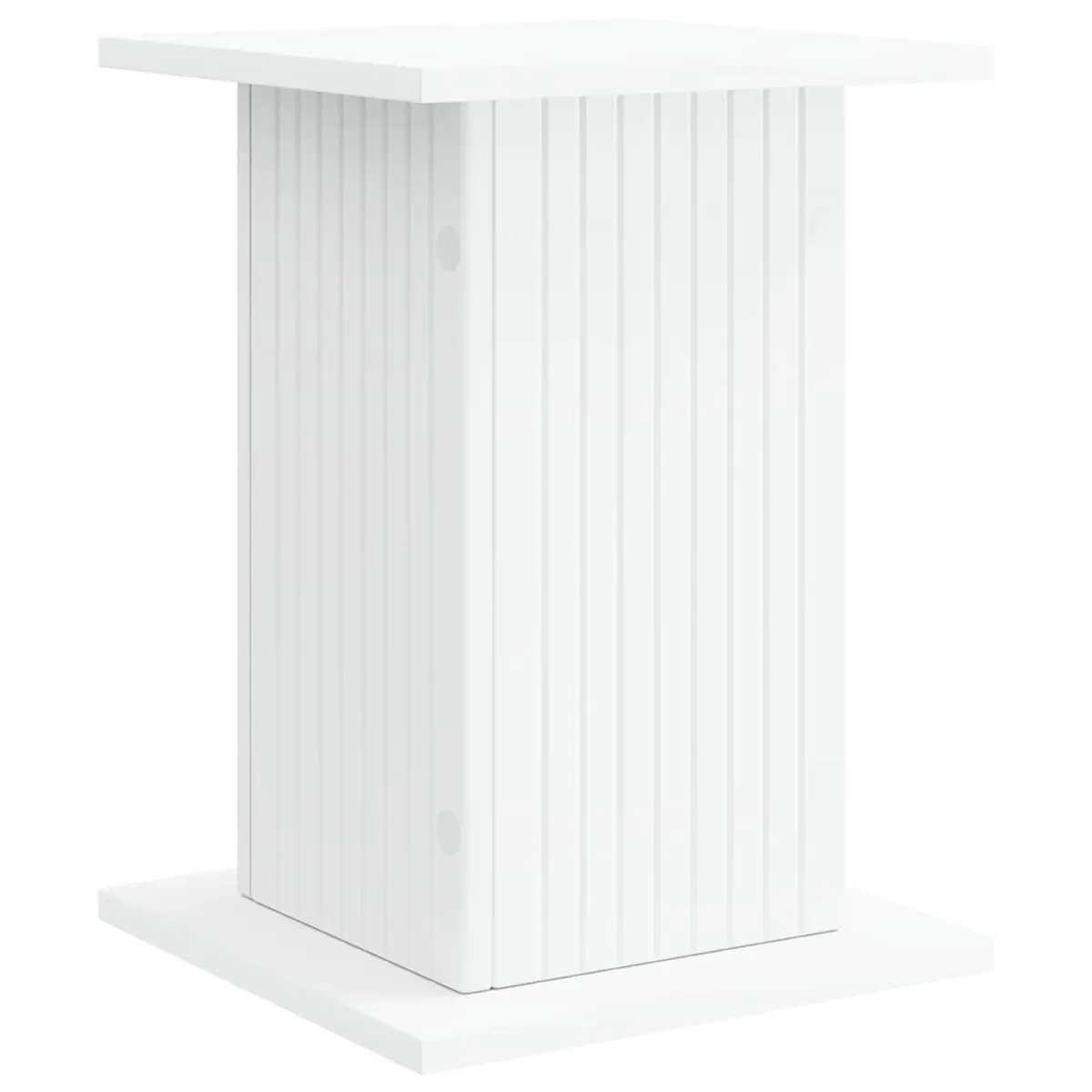 Plant Stand Indoor 2 Pieces White Modern Display Riser 30.5cm