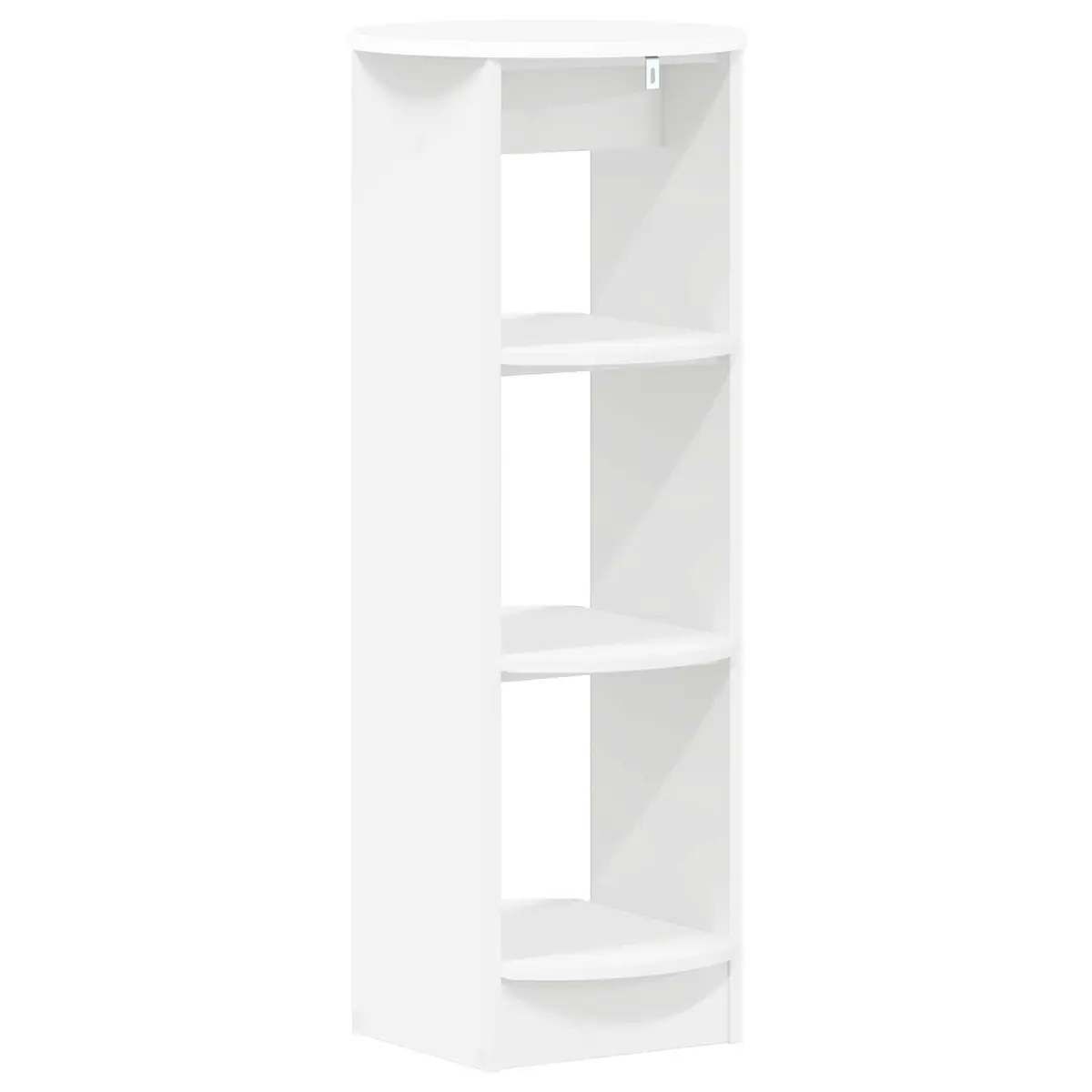 Side Cabinet White Storage Unit Modern Engineered Wood 40x40x100cm