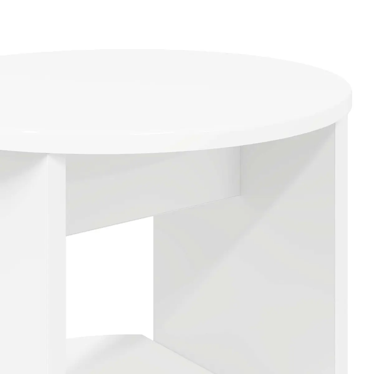 Side Cabinet White Storage Unit Modern Engineered Wood 40x40x100cm