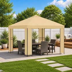 Specifications of 3 x 3 m Outdoor Gazebo with Steel Frame