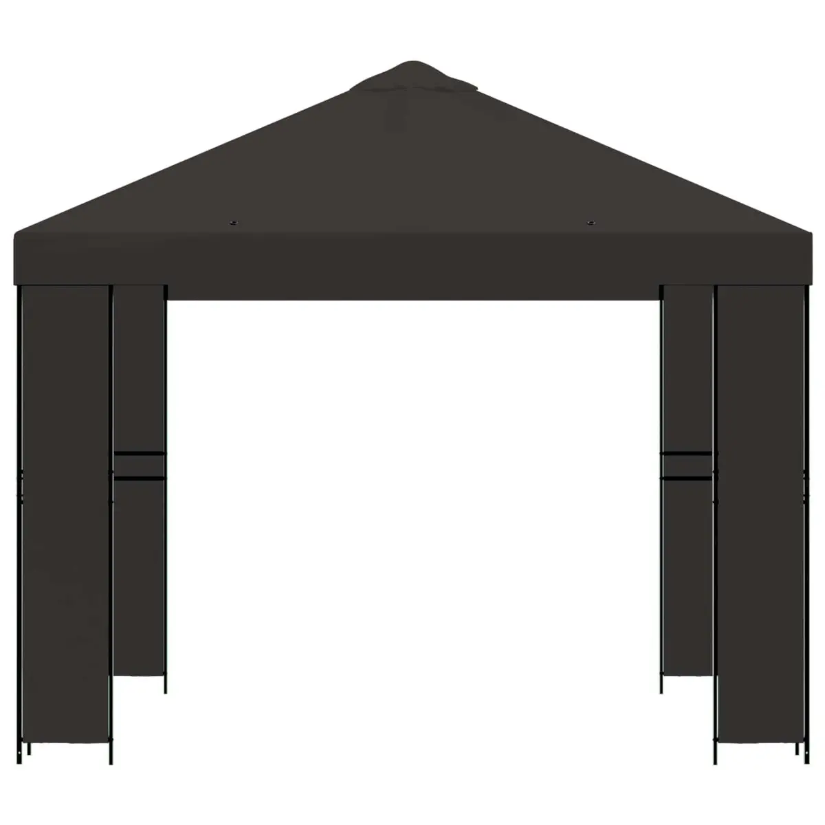 Outdoor Gazebo 3 x 3 m Anthracite Canopy Garden Patio Sun Shade Steel Frame