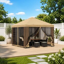 Specifications for 3x3m Cream Polyester Gazebo