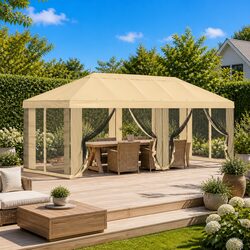 Gazebo Canopy Cover Specs: 6 x 3 m, Waterproof Polyester