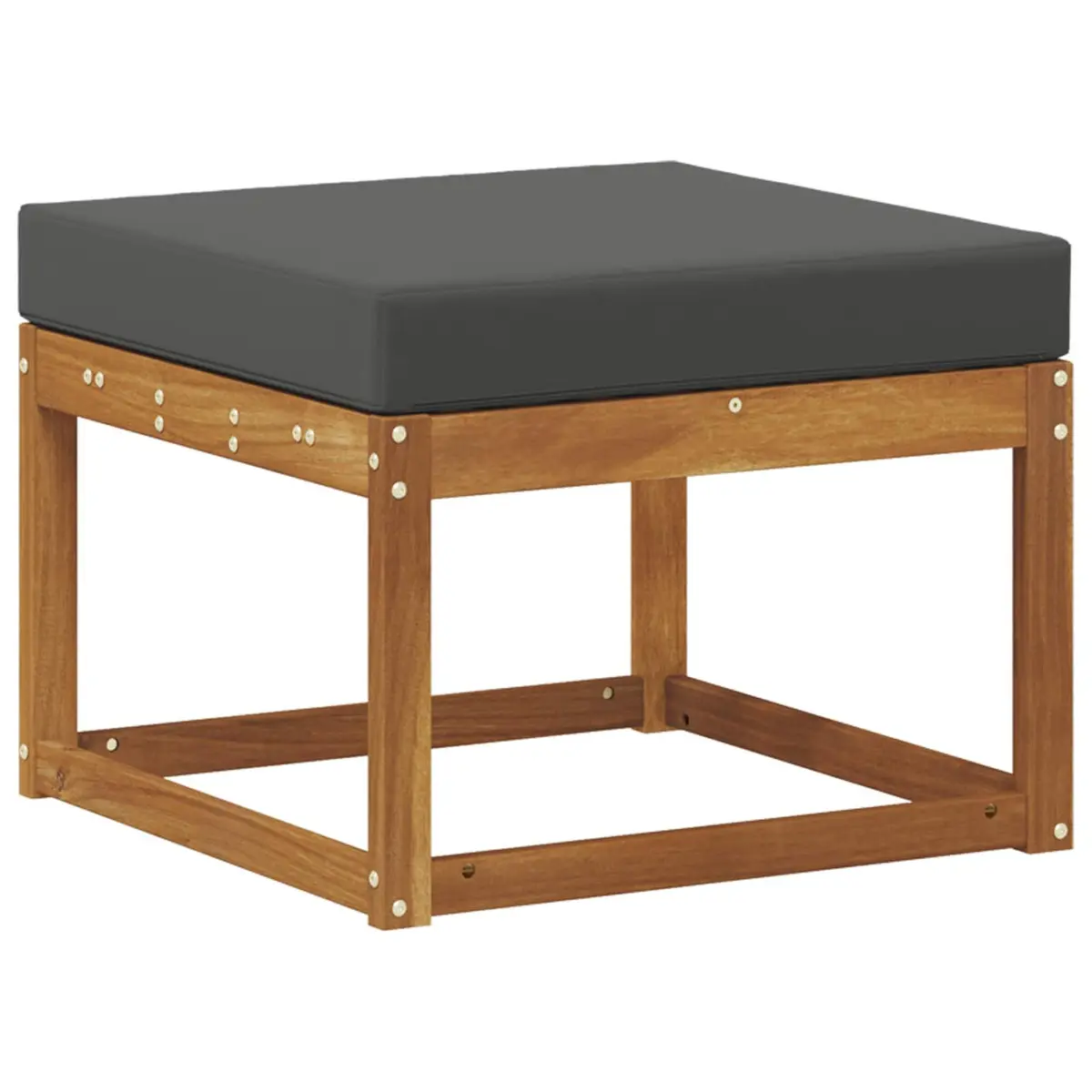 Outdoor Footstool for Garden Balcony Solid Acacia Wood Brown
