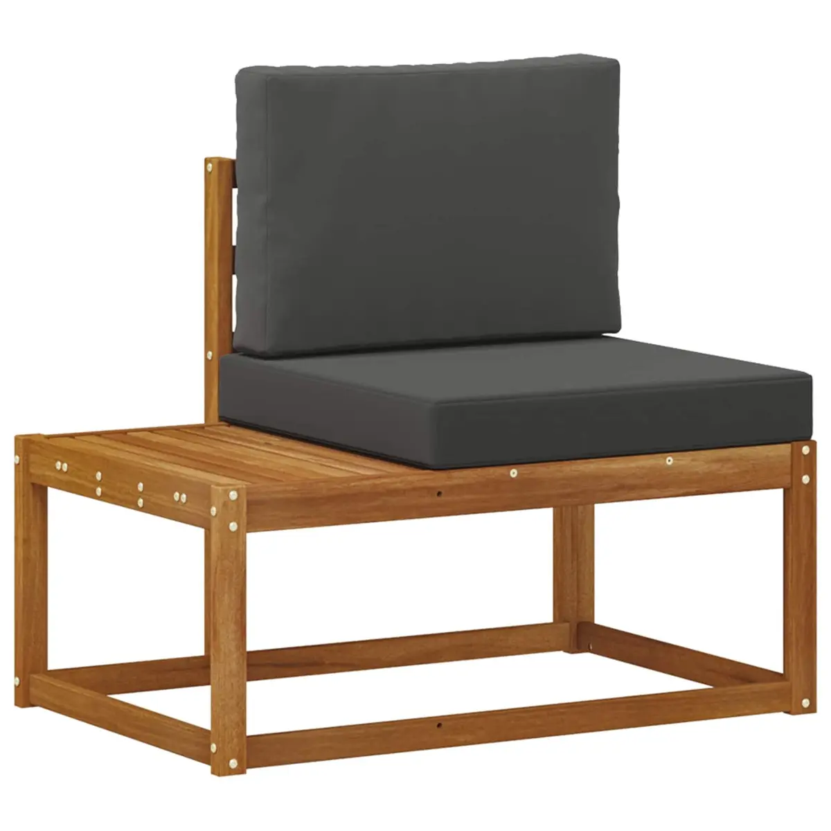 Outdoor Sectional Sofa Modular Seating Unit for Patio Garden 2 Piece Brown