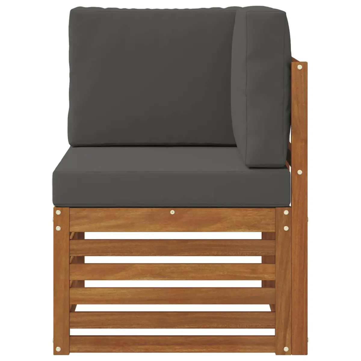 Outdoor Corner Sofa Garden Patio Furniture Solid Acacia Wood Size