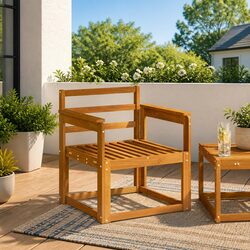 Specifications for Brown Armrests Set of 2: 59 x 6 x 61 cm