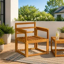 Specifications for Brown Armrests Set of 2: 59 x 6 x 61 cm