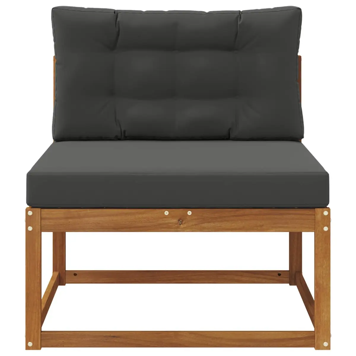 Outdoor Middle Sofa Sectional Unit Garden Patio Furniture Solid Wood