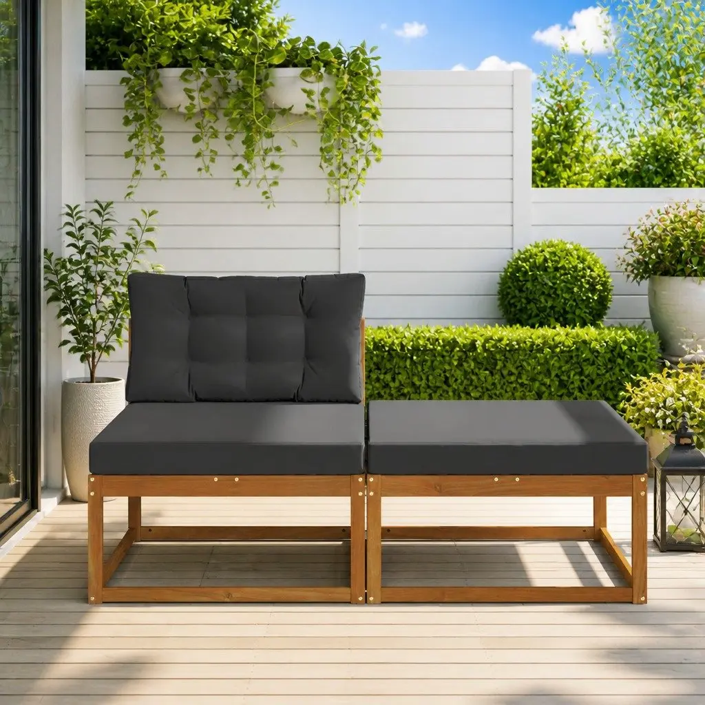 Outdoor Sectional Sofa Units Garden Patio Furniture 2 Piece