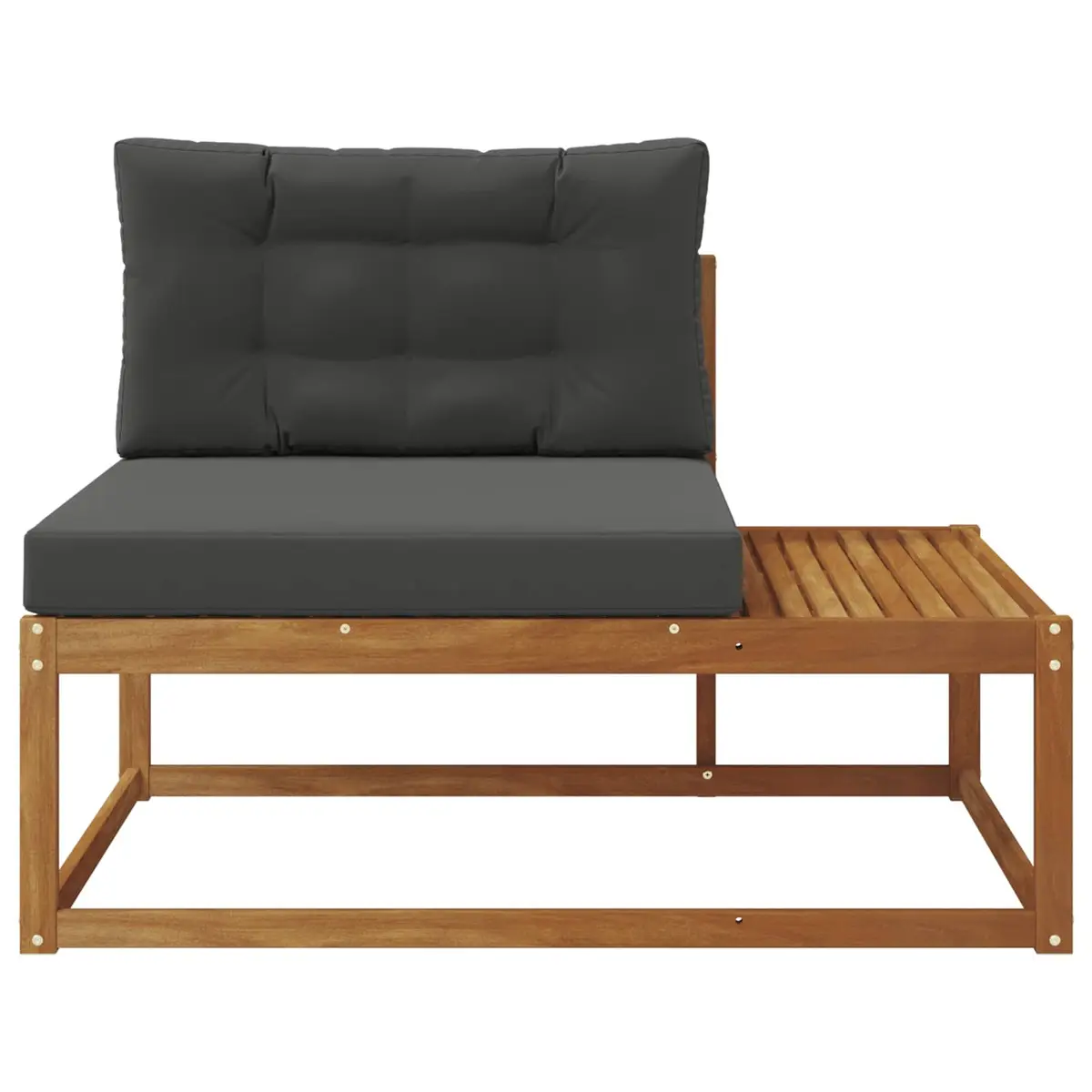 Brown Outdoor Sectional Sofa with Cushion
