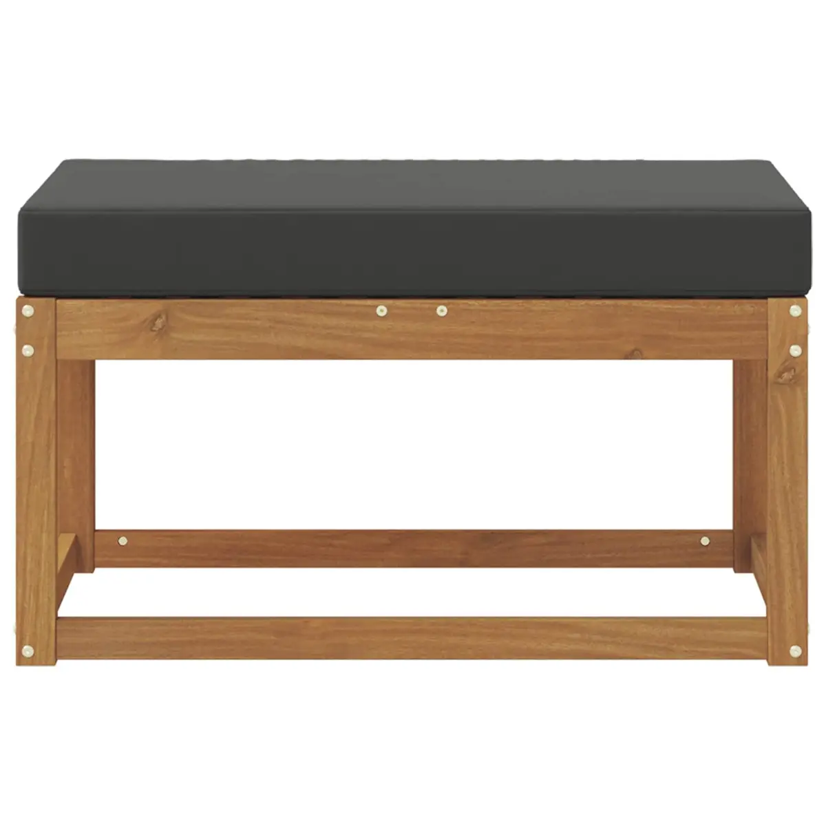 Outdoor Stool Bench Garden Patio Seat Natural Acacia Wood