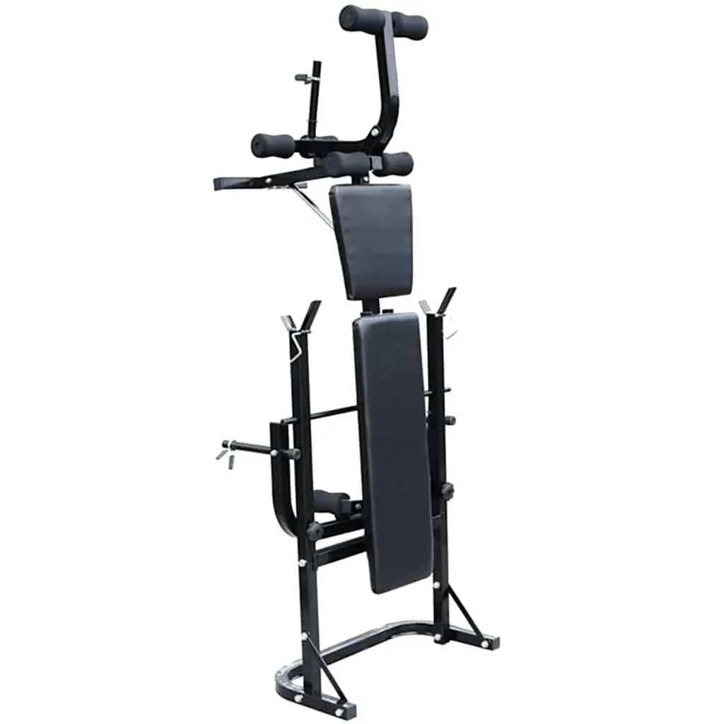 Weight Bench Adjustable Home Gym Fitness Equipment Black