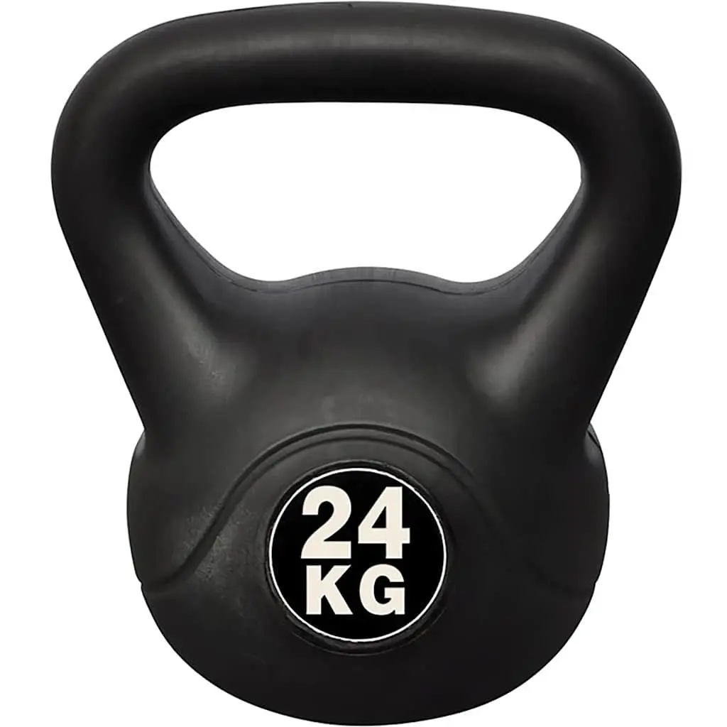 24 KG Black Vinyl Kettlebell