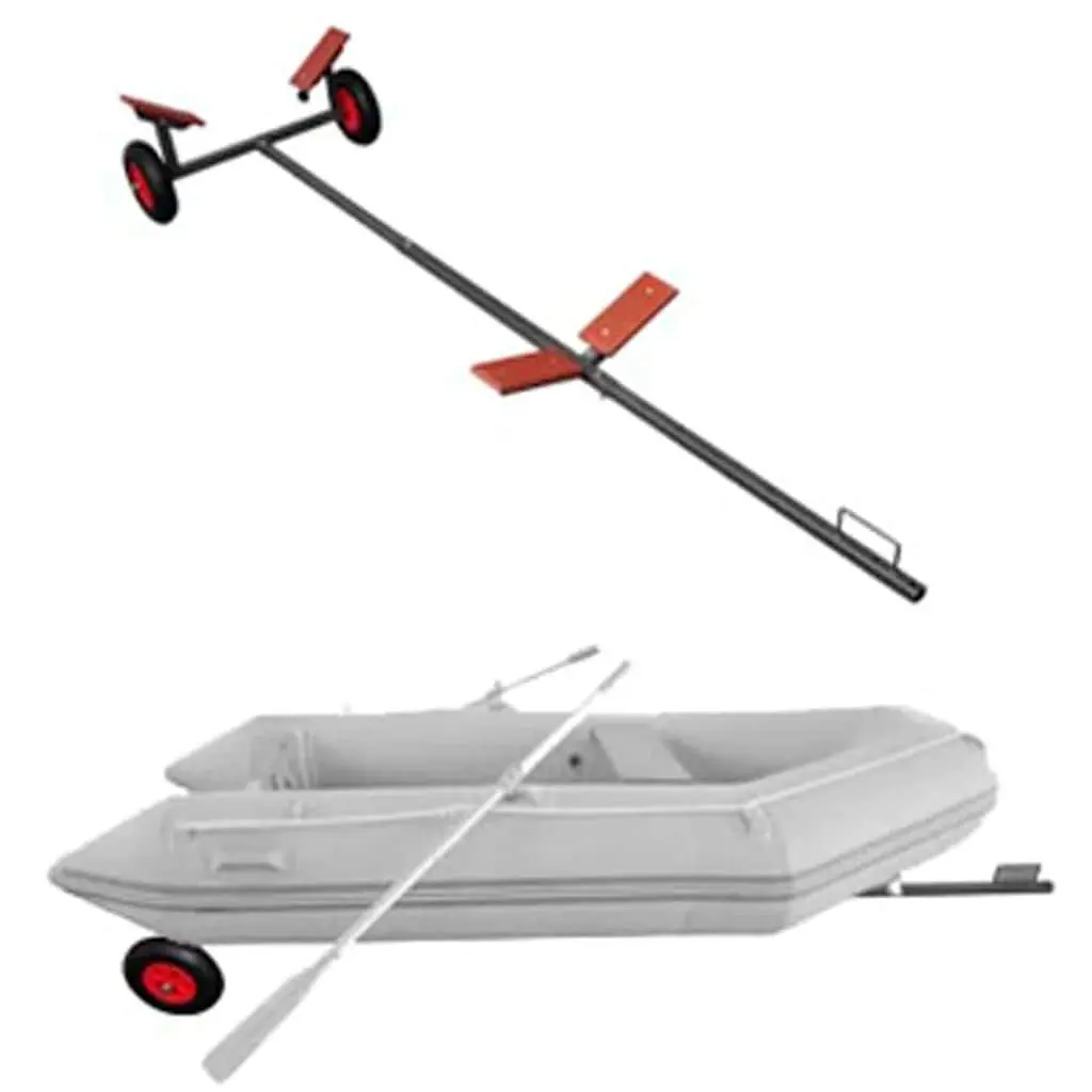 Boat Trailer for Small Vessels 160 kg Capacity Adjustable Frame